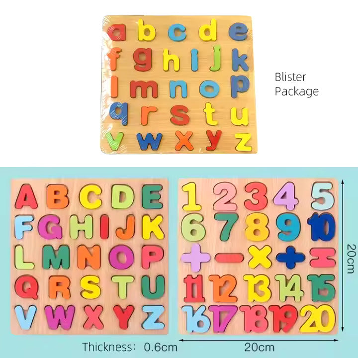 Letters Blocks Puzzel - Educatief Alfabet Leren voor Kinderen